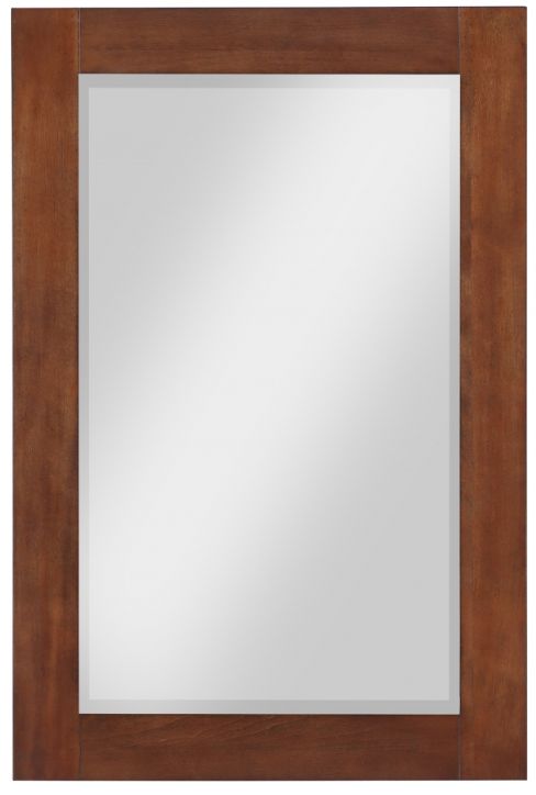 Meridian Furniture Monad Walnut Mirror-0