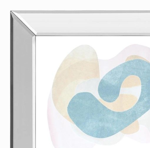 Classy Art Homage to Eames VIII by Rob Delamater Mirrored Frame Wall Art-1