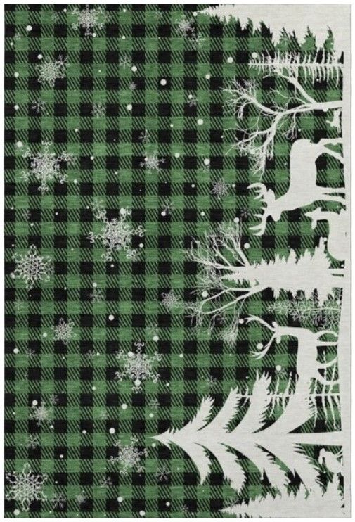 Dalyn™ Rug Company Merry & Bright MY26 Green 5'x8' Area Rug-0