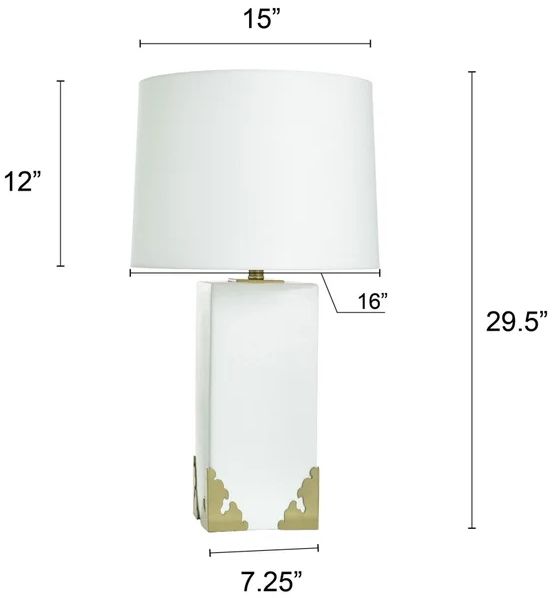 Stylecraft Tamara Day Caspian White Table Lamp-2