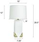 Stylecraft Tamara Day Caspian White Table Lamp-2