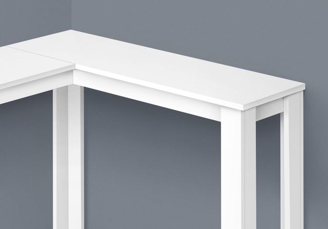 Monarch Specialties Inc. White 36" Corner Console Table-1