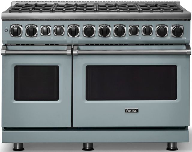 Viking® 7 Series 48'' November Sky Sealed Burner Pro Style Dual Fuel Range-0