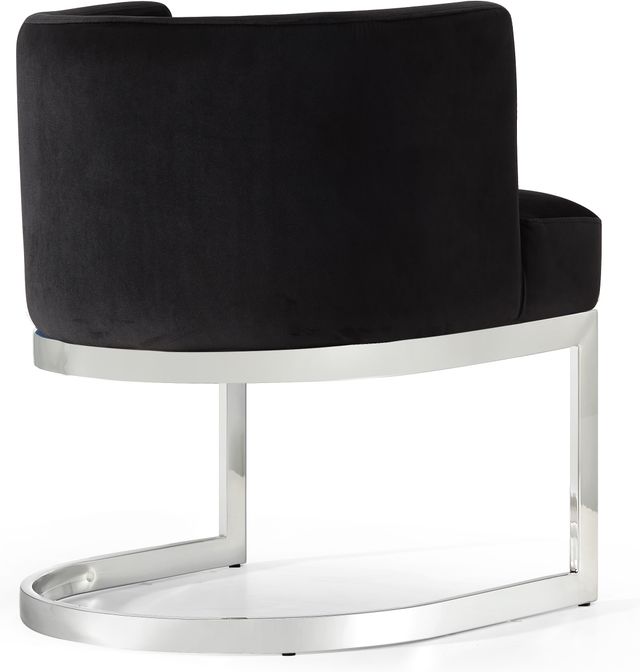 Meridian Furniture Gianna Black/Chrome Velvet Dining Chair-2