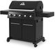 Broil King® Crown™ 520 63" 5-Burner Black Freestanding Natural Gas Grill-2
