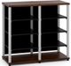 Salamander Designs® Synergy Twin 40 AV Cabinet-Dark Walnut/Aluminum-0