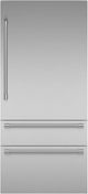 Thermador® Freedom® 36" 18.8 Cu. Ft. Stainless Steel Built-in Bottom Freezer Refrigerator with Professional Handle-0