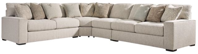Benchcraft® Ballyton 4-Piece Sand Curved Sectional-2