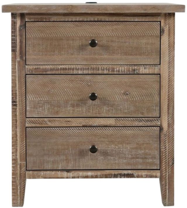 Jofran Inc. Maxton 4-Piece Wash Brown Queen Panel Bedroom Set-4