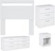 Signature Design by Ashley® Flannia 4-Piece White Full Panel Bed Set-0