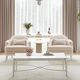 Michael Amini® La Marisia Creamy Pearl Console Table-1