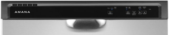 Amana® 24" Stainless Steel Front Control Built In Dishwasher with Midnight Interior-6