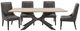 Parker House® Crossings 5-Piece Gray/Solid Mango Dining Set-0