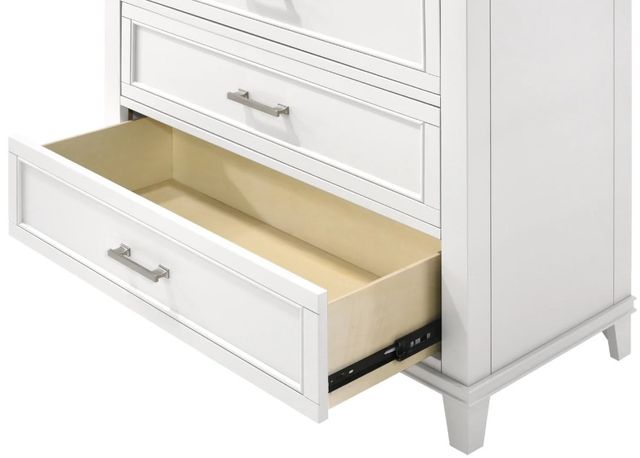 Bernards Nova II White 5-Drawer Chest-1