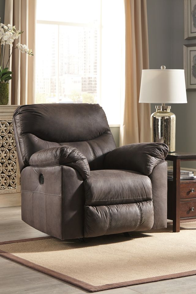 Signature Design by Ashley® Boxberg Teak Power Rocker Recliner-2