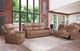 Corinthian Furniture Cason Peanut Power Reclining Loveseat with Power Headrest and Console-1