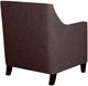 Elements International Erica Chocolate Chair and Ottoman Set-3