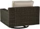 Signature Design by Ashley® Coastline Bay Brown Aluminum Outdoor Swivel Lounge Chair-3