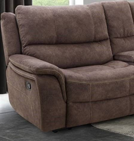 Furniture of America® Jerominus 6-Piece Dark Brown Modular Manual Reclining Sectional-2
