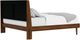 Riverside Furniture Elsie Classic Walnut Queen Upholstered Platform Bed-2