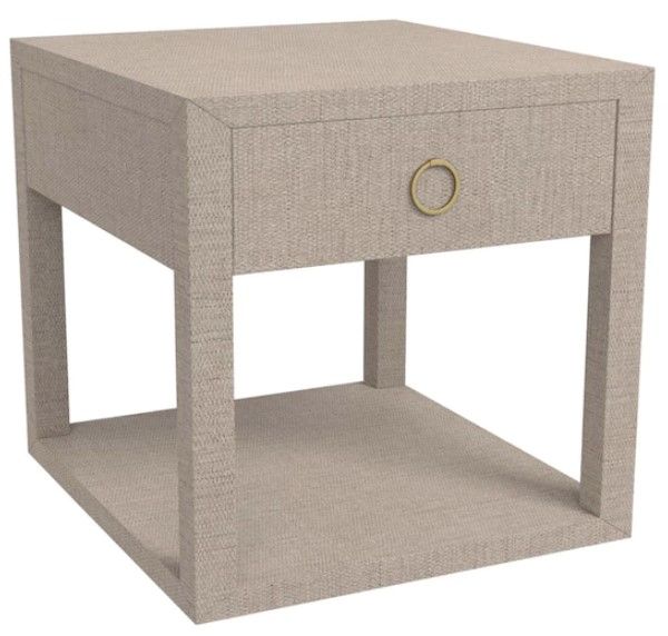 Bassett® Furniture Ventura Sand Grey Bedside/End Table-0