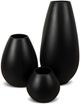 Le Present Drop Wide Black 8.6" Vase-1