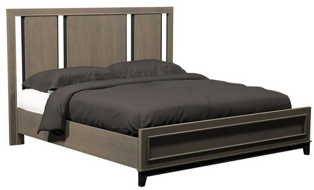 Country View Woodworking American Modern Brown Maple Wood Queen Bed-0