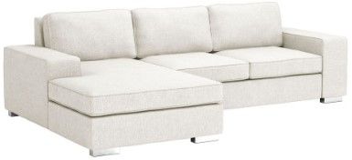 Zuo® Modern Brickell 2-Piece White Left-Arm Facing Sofa Sectional and Chaise-0