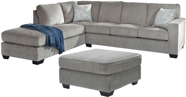 Signature Design by Ashley® Altari 2-Piece Alloy Sleeper Sectional with Ottoman-0