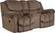 HomeStretch Del Mar Taupe Power Reclining Loveseat with Console-0