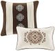 Olliix by Madison Park Essentials 16 Piece Brown King Zara Jacquard Complete Bedding Set with 2 Sheet Sets-5