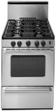 Premier Pro Series 24" Stainless Steel Freestanding Gas Range-0