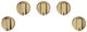 Café™ Brushed Brass Gas Cooktop Knob Kit-0