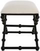 Uttermost®  Iron Satin Black Drops Small Bench-4