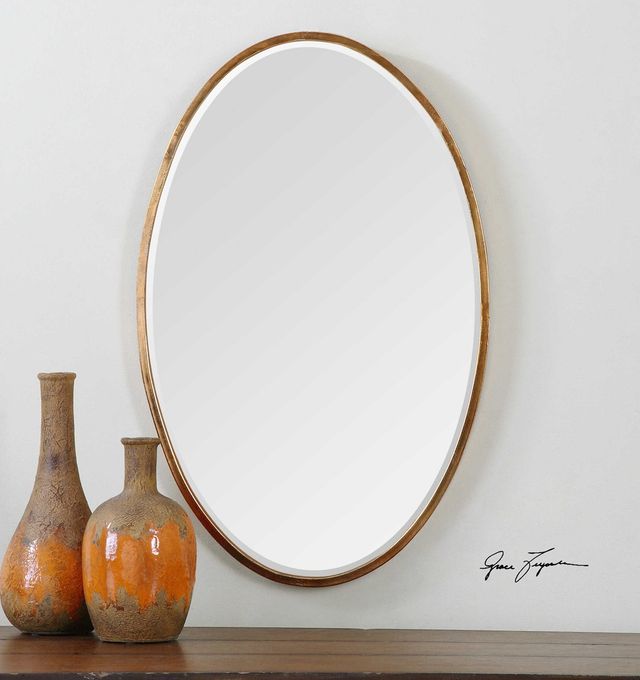 Uttermost® Herleva Gold Oval Mirror-1