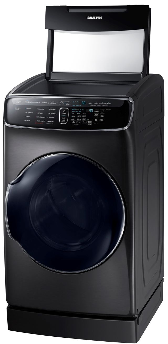 Samsung 7.5 Cu. Ft. Black Stainless Steel FlexDry™ Electric Dryer-2