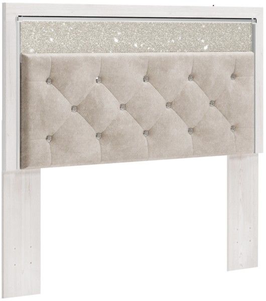 Signature Design by Ashley® Altyra Beige/White Queen Upholstered Panel Headboard