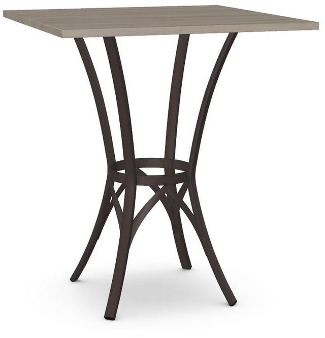 Amisco Customizable Kai Thermo Fused Laminate Square Bar Table-0