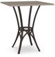 Amisco Customizable Kai Thermo Fused Laminate Square Bar Table-0
