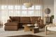 TOV Furniture Cali 4-Piece Brown Modular Sectional-1