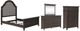 Liberty Furniture Paradise Valley 4-Piece Flax Tweed/Saddle Brown Queen Upholstered Panel Bedroom Set with Chest-0
