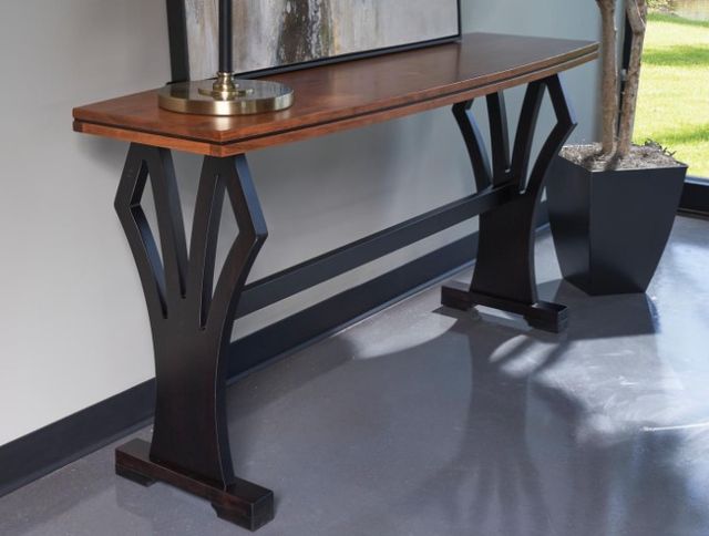 Urban Collections by Yutzy Woodworking Trieste Onyx/Retreat Cherry/Seely Console-1