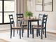 Signature Design by Ashley® Gesthaven 5-Piece Natural/Blue Dining Table Set-3