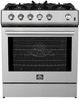FORNO® Leonardo Espresso 30" Stainless Steel Pro Style Gas Range-0