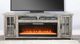 Sunny Designs™ Alpine Grey Media Console with Fireplace Option-1