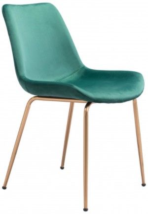 Zuo® Modern Tony Green/Gold Dining Chair-0