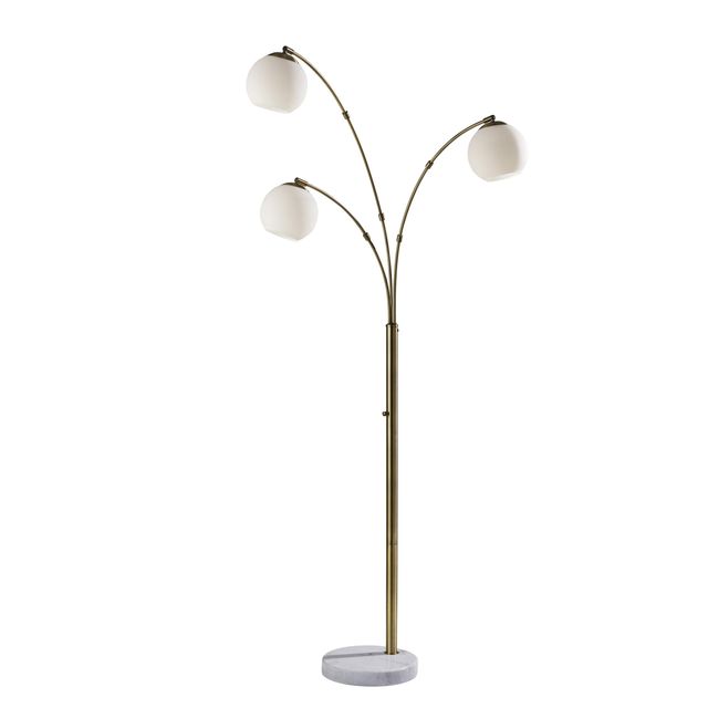 Adesso® Remi Antique Brass Arc Lamp-0