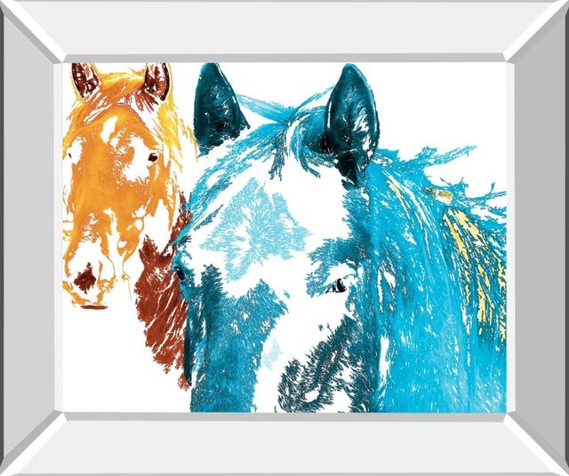 Classy Art It’s cool to be blue by Marvin Pelkey Mirror Framed Wall Art-0