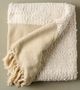 Magnolia Home by Joanna Gaines Beige/White Boucle Throw-0