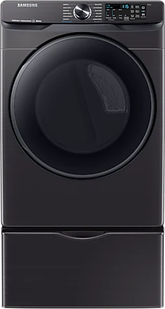 Samsung 7.5 Cu.ft Black Stainless Steel Front Load Electric Dryer-1